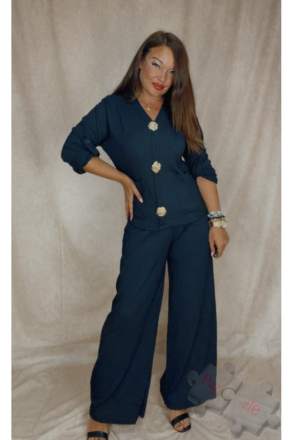Md.Botones azul marino