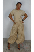 Md.Pantalón bombacho camel